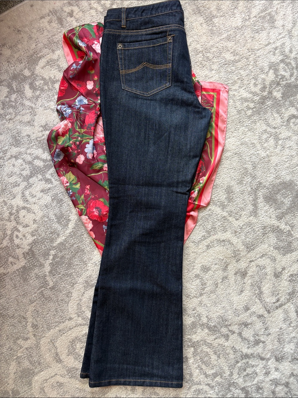 Michael Kors Dark Indigo Bootcut Jeans